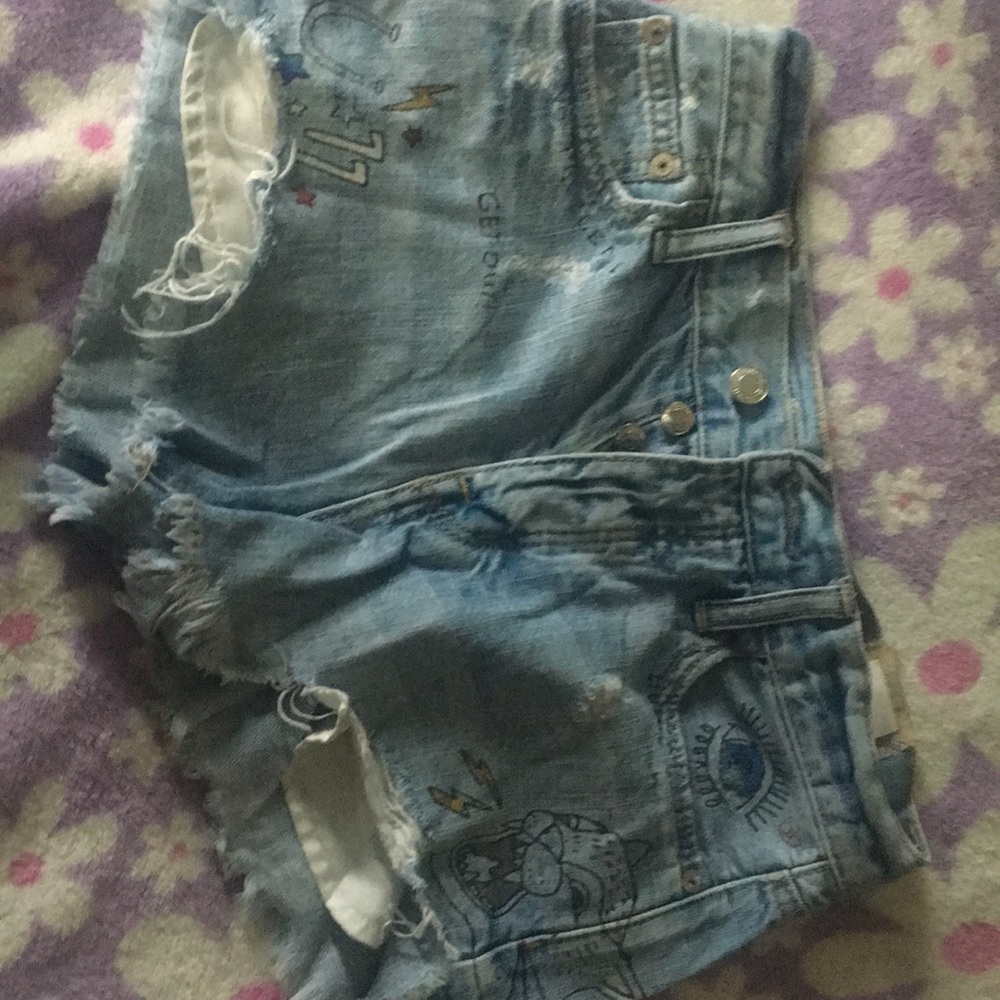 American Eagle size O vintage High rise shorts